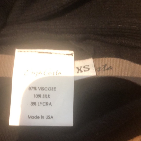 Enza Costa Black Reversible Half Moon Rib Tank Size XS - Picture 8 of 8